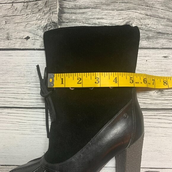 Rockport Adiprene by Adidas Ankle Boot Black Sherpa Lined Platform Booties - Picture 13 of 14